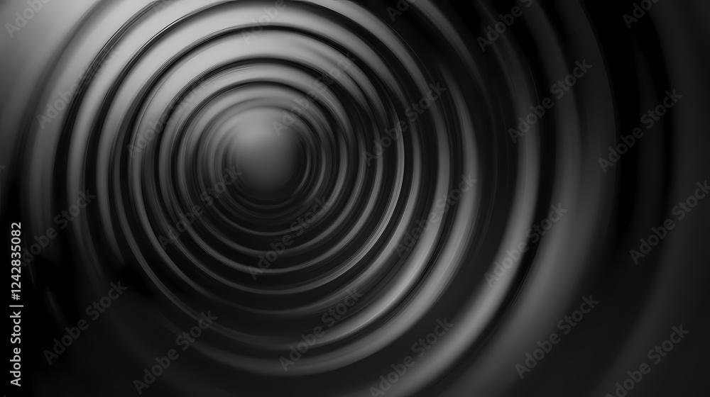 Poster spiral pattern within a tunnel creating a sense of depth and motion. generative ai