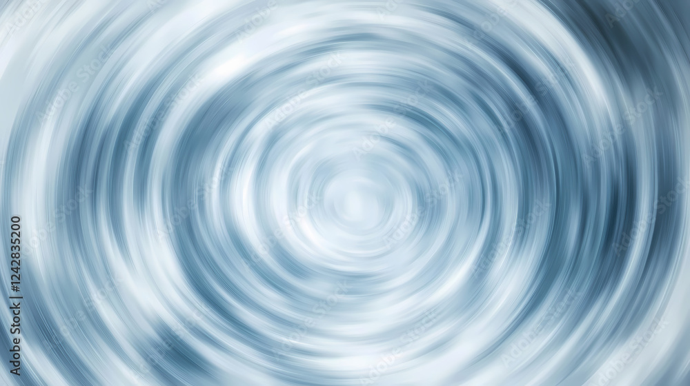 Poster swirling patterns of blue and white create a calming abstract effect. generative ai