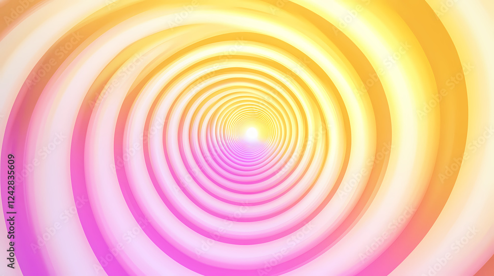Poster colorful concentric circles creating a vibrant visual effect. generative ai