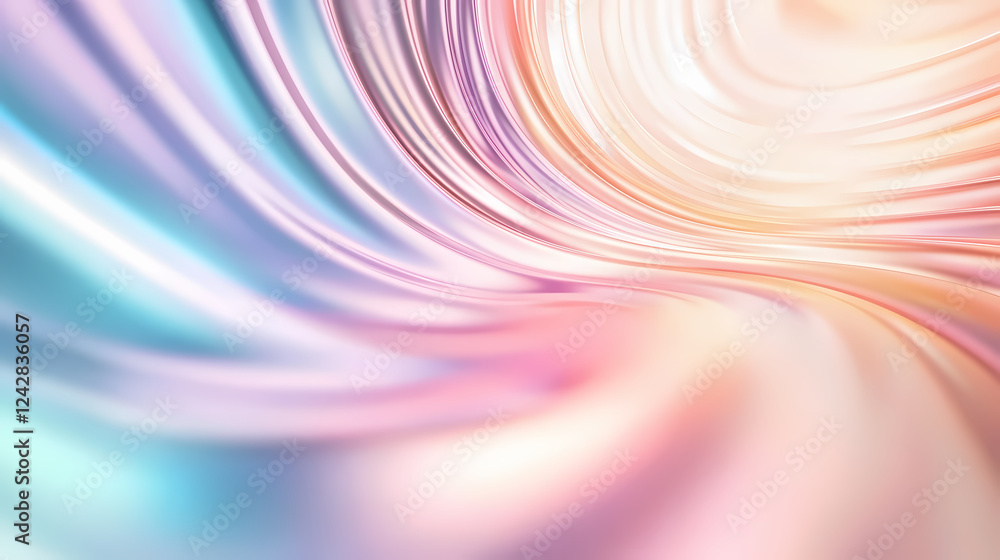 Poster swirling pastel colors create a dreamy abstract background for design. generative ai