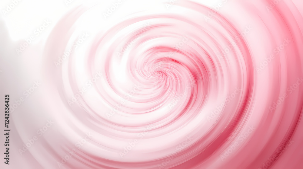 Poster swirling patterns of pink and white create a mesmerizing effect. generative ai