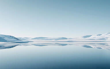 White desert water abstract background