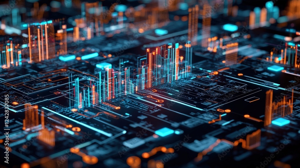 Poster visualizing business analytics powered by payment data