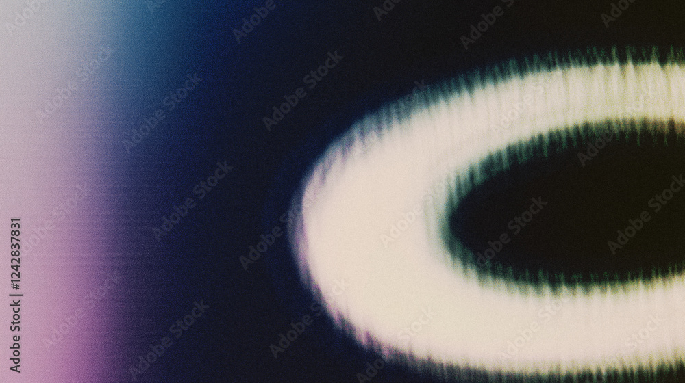 Poster abstract neon light circle with blur effect and vibrant gradient background