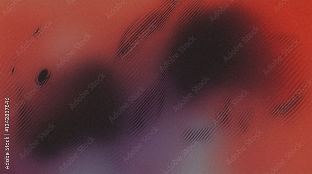 Poster abstract vibrant red and black gradient with subtle textures and patterns