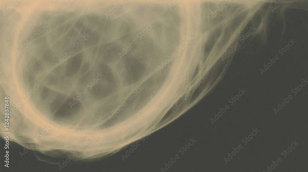 Poster abstract light trails in motion creating circular pattern on dark background
