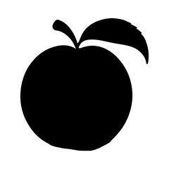 Adobe IllustApricot silhouette vector icon sign symbol illustration design.rator Artwork