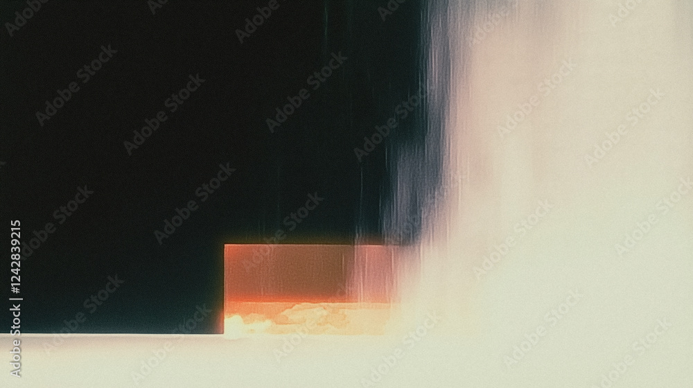 Poster abstract geometric composition with light and shadow in minimalist style