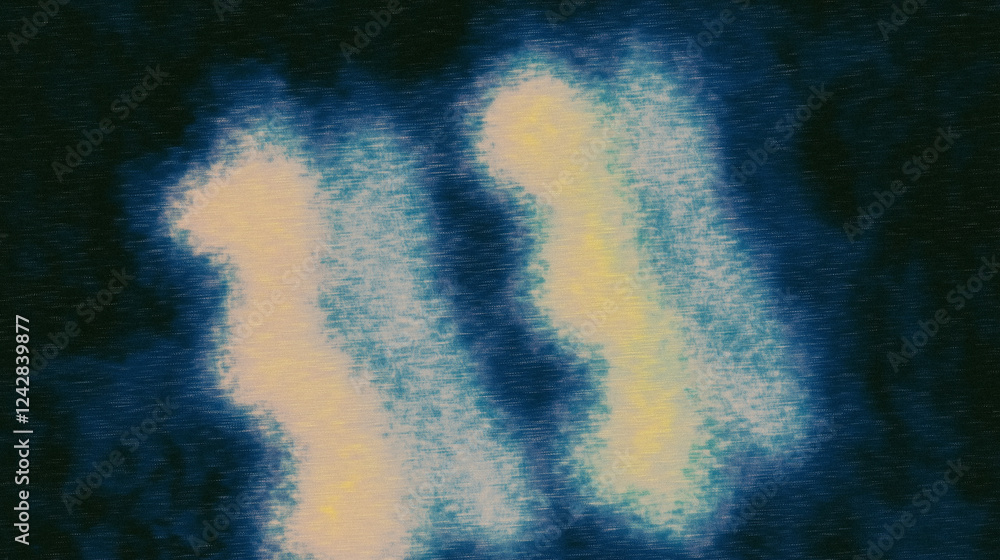 Poster Abstract light trails on dark background creating vibrant and dynamic energy patterns