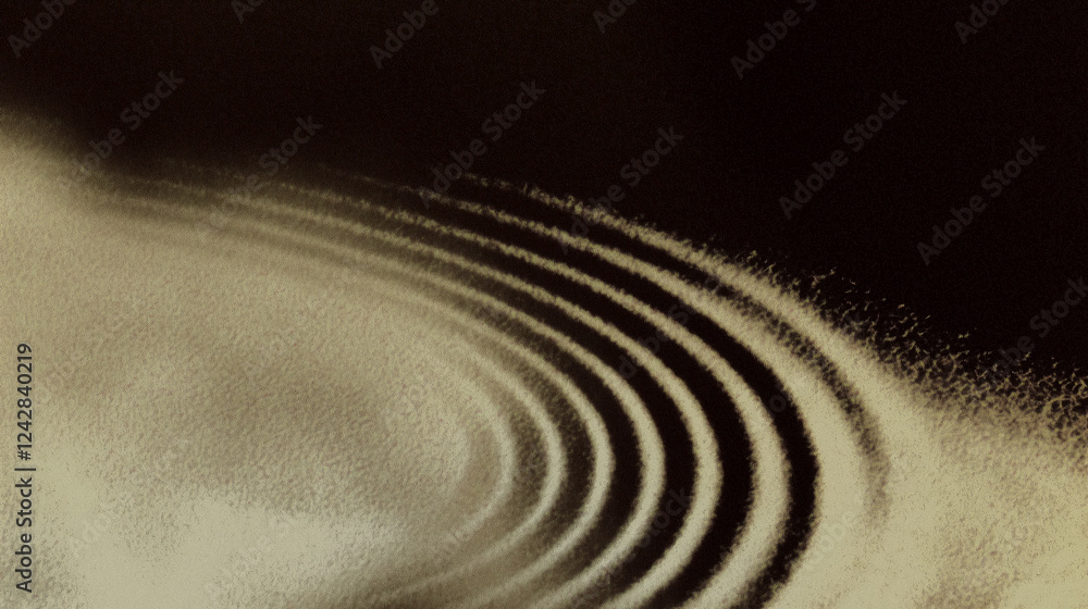 Aufkleber abstract sand texture with circular patterns and subtle shadows