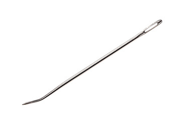 Needle on an isolated white background.
