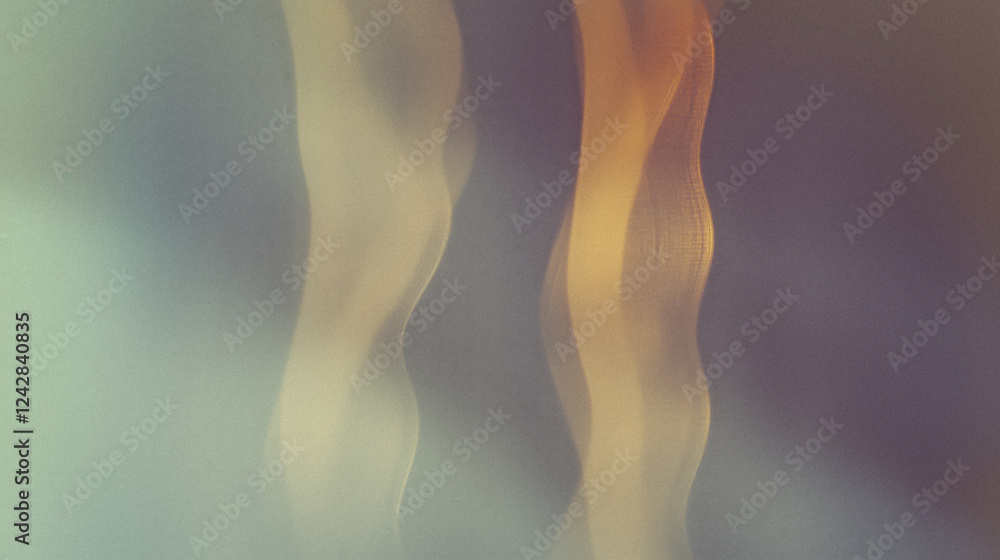 Poster abstract wavy light patterns in soft hues