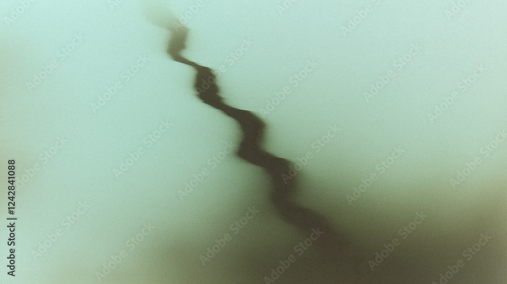 Aufkleber abstract green background with a dark wavy line and soft blurred texture