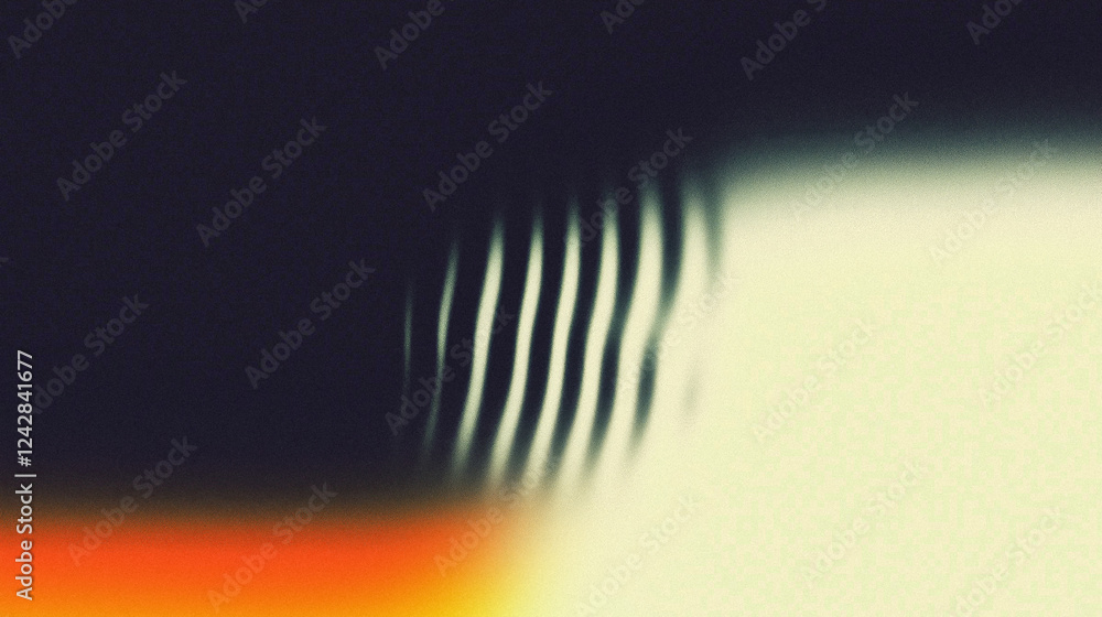 Aufkleber abstract blur with vibrant gradient and striped pattern