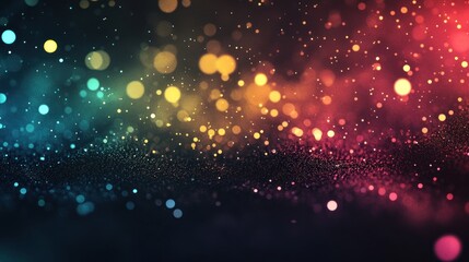 Fototapeta premium Abstract Colorful Bokeh Background With Glitter