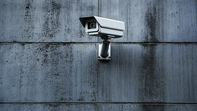 Security Camera on Concrete Wall