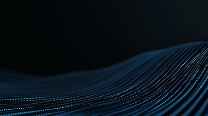 Abstract Blue Wavy Lines Background