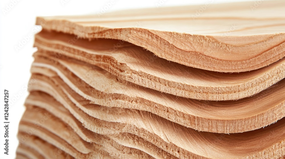 Poster stacked wooden slabs showing natural grain patterns