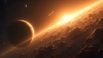 Cosmic sunrise planets and stars