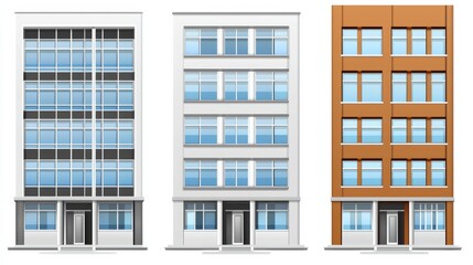 Building facades showcase urban environment architecture photography cityscape aesthetic appeal modern design