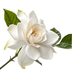 Fototapeta premium Gardenia flower isolated on transparent background