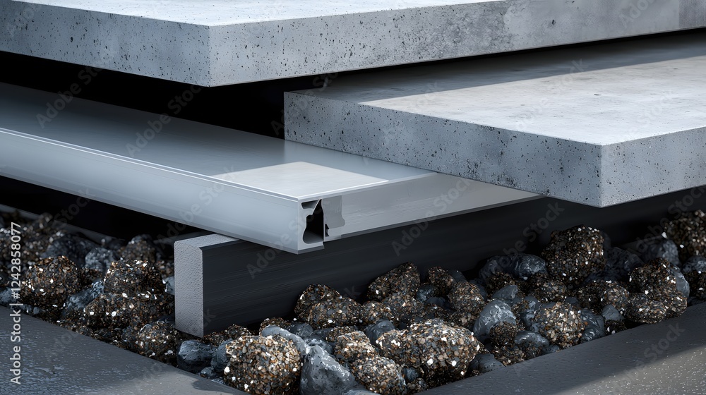 Poster modern concrete structure detail architectural design element