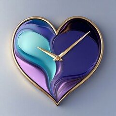 elegant heart-shaped watch