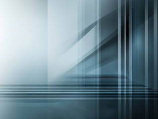 This minimalist composition presents a blend of high-tech binary code patterns and subtle textures, creating a contemporary visual experience. Soft light contrasts with sharp lines. Generative AI