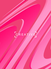 Abstract futuristic pink background with modern design. Realistic 3d wallpaper with luxury flowing pink gradient lines, for posters, websites, brochures, cards, banners, banners, etc.