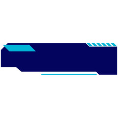 Futuristic Tech HUD Label