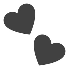 Romantic Hearts icon vector design for love and relationship