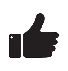 Thumb Up icon. thumps up like outline vector icon. Thump icon ,OK icon vector sign style. thumps up icon Vector illustration eps