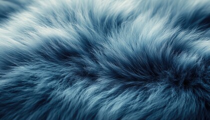 Fototapeta premium Blue Fur Texture Soft Fluffy Background