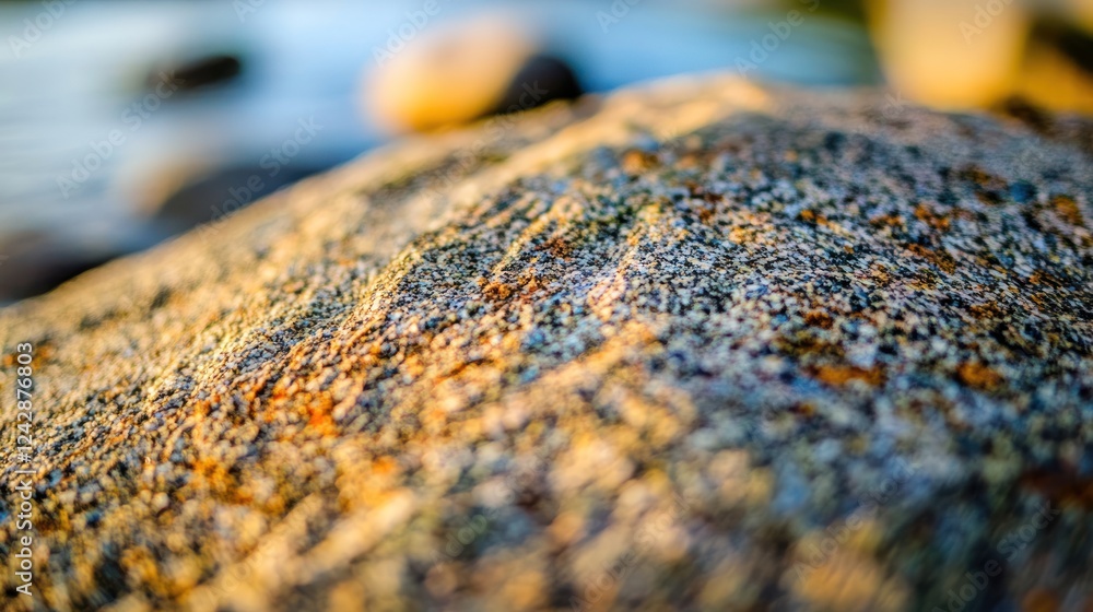 Poster close up view of a rough textured rock surface