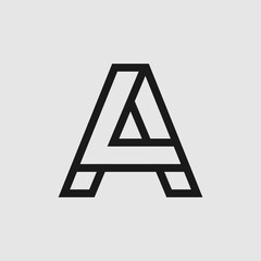 abstract initial letter A minimal logo design template . Creative Modern Letters Vector Icon Logo 
Illustration.