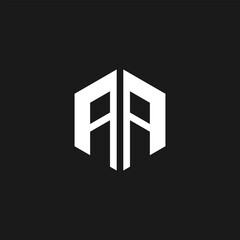 AA Letter Logo Design.initial A icon template