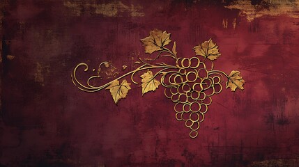 Luxury Wine Brand Logo Featuring an Elegant Vintage Vine Design