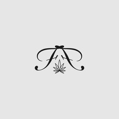 abstract initial letter A F logo design template . Creative Modern Letters Vector Icon Logo 
Illustration.