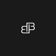 Modern Geometric Letter B B logo