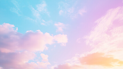 The sky is a beautiful mix of blue, pink, and yellow