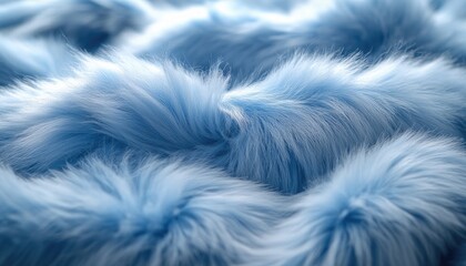 Obraz premium Soft Blue Fur Texture Abstract Background
