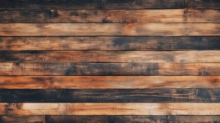 Obraz premium Rustic Brown and Dark Wooden Planks Background