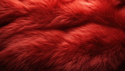 Rich Red Fur Texture Background Image