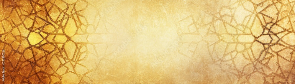 Poster abstract gold geometric pattern background design