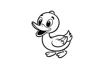 Cute Baby Duckling Illustration