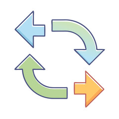 exchange icon, exchange vector illustration-simple illustration of exchange, perfect for exchange logos and icons