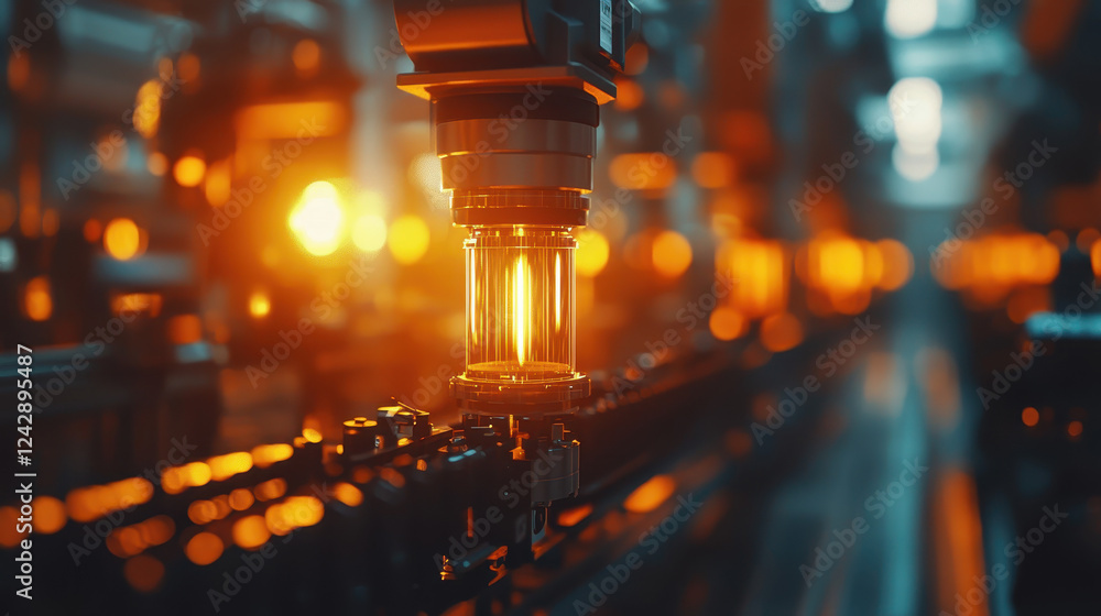 Poster precision assembly of rtg thermoelectric generator core by robotic arms in high-tech laboratory with
