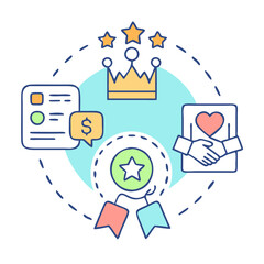 loyalty program icon, loyalty program vector illustration-simple illustration of loyalty program, perfect for loyalty program logos and icons