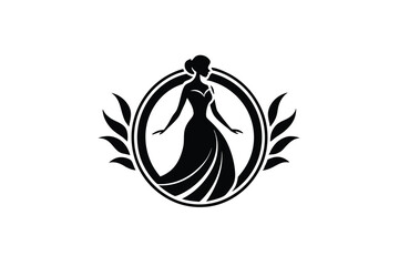 Elegant Woman Silhouette Logo Design for Branding and Identity