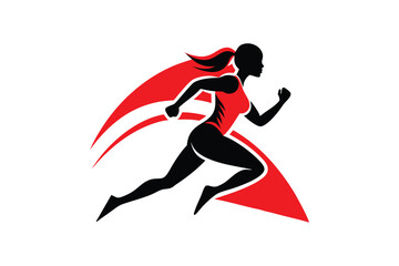 Female Runner Logo